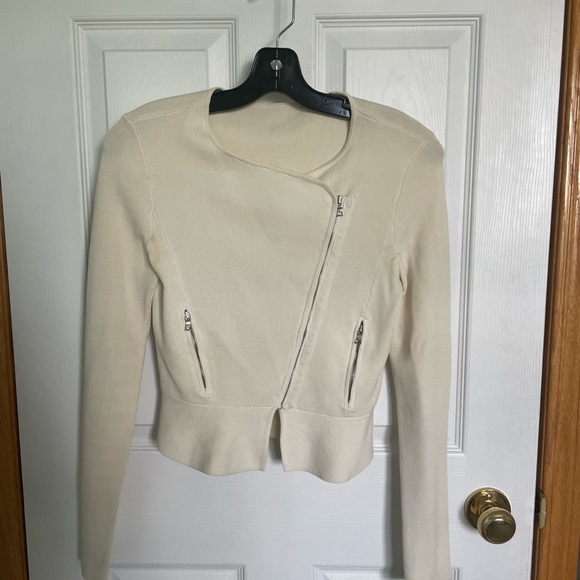 BCBG Maxazria peplum cardigan/top - Picture 1 of 3